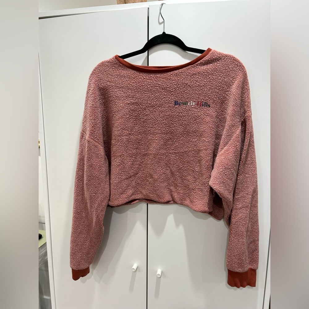 Fuzzy Cropped Sweater